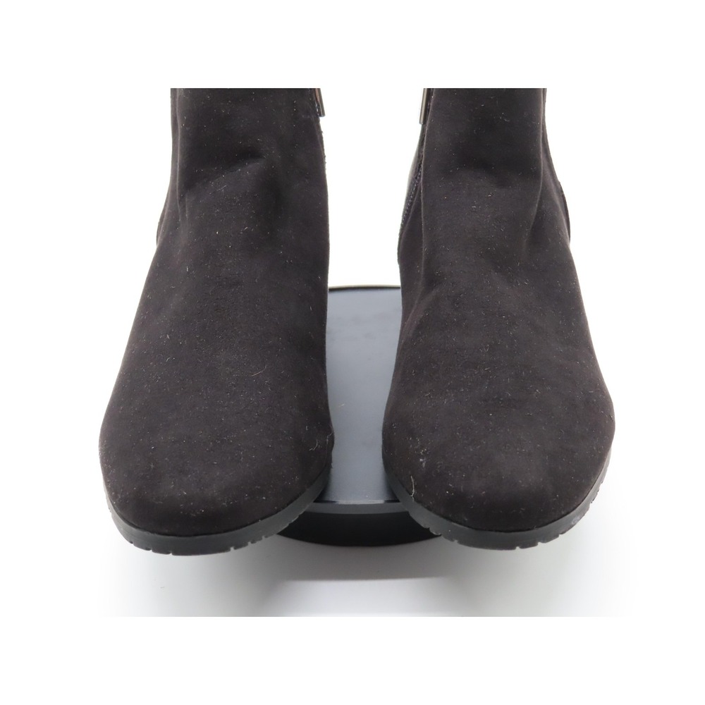 Kenneth Cole Reaction Boots Womens Size 8.5 Black Ankle Booties Low Block Heel - Picture 3 of 10